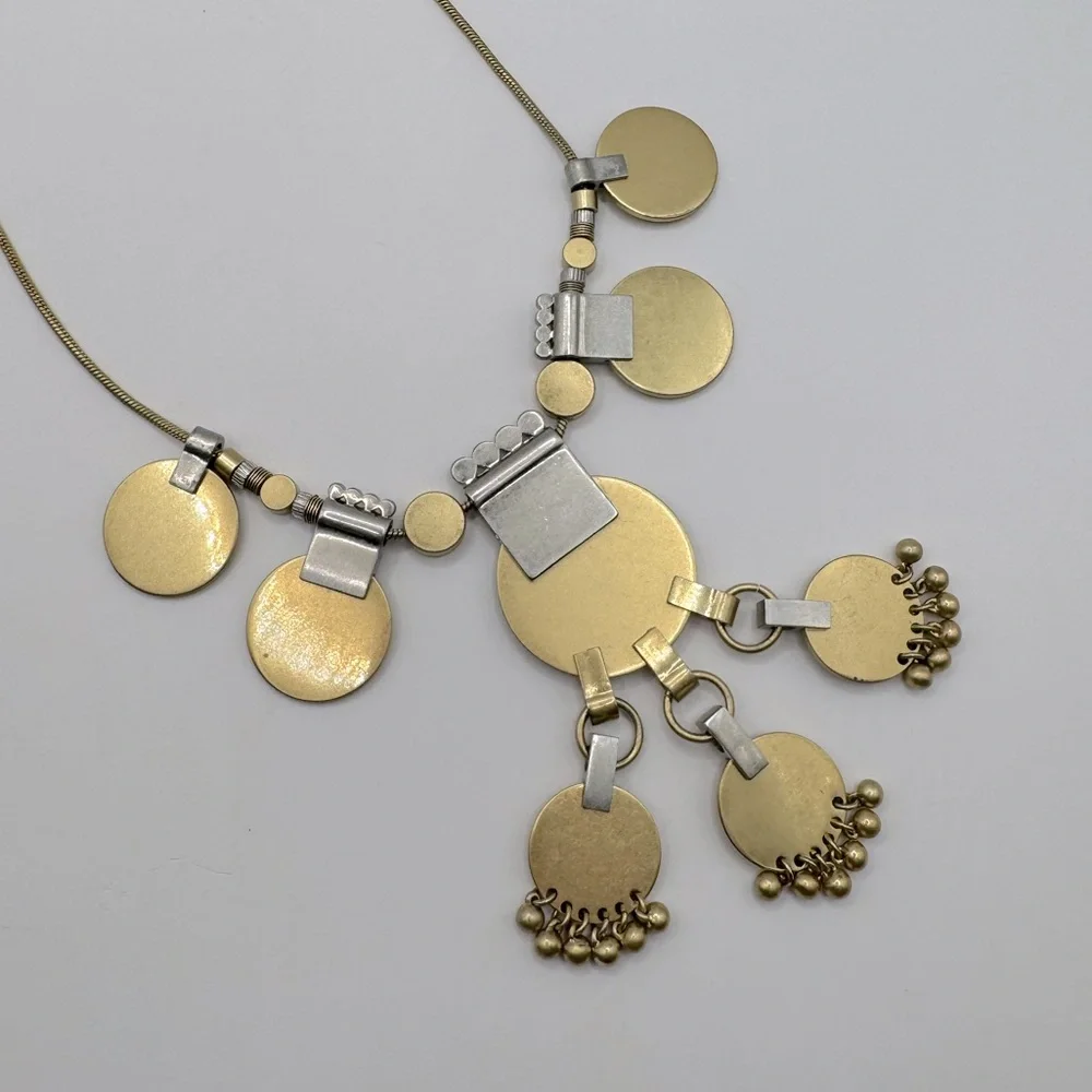 MADEWELL Mixed Metals Statement Necklace - Picture 10 of 12